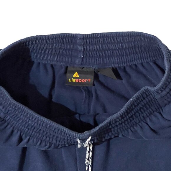 Liz Sport Women Navy Blue Natural Stretch Vintage Sweatpants Small - Picture 4 of 7